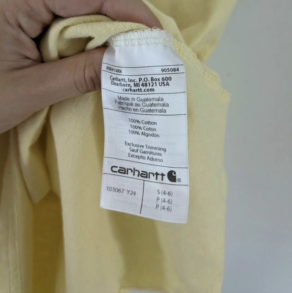 Carhartt Tee Light Yellow - Picture 4 of 6